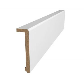 Наличник телескопический Флекс Эмаль Shellac White МДФ Прямоугольный 2480*100*8
