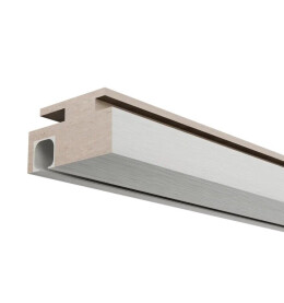 Перекладина "Т" для склад. двери ЭКО Bianco Melinga МДФ 1000*70*46 (п, с напр. П-2)