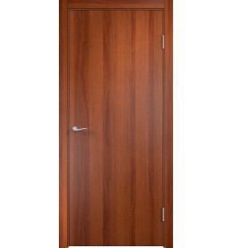 Дверь межкомнатная ДПГ Гладкое МДФ 6 мм Финиш Флекс, Итальянский орех, глухая, каркасно-щитовая