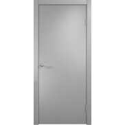 Дверь межкомнатная ДПГ Гладкое МДФ 6 мм Финиш Флекс, Серый, глухая, каркасно-щитовая