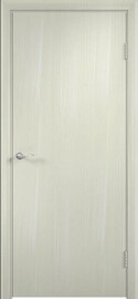 Дверь межкомнатная ДПГ Гладкое МДФ 6 мм Финиш Флекс Анкор серебристый, глухая, кромка обычная, каркасно-щитовая