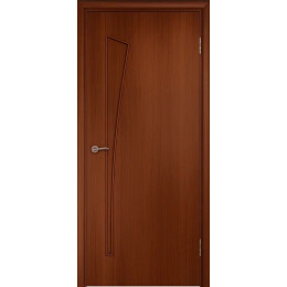 Дверь межкомнатная Belezza Ламинированные Итальянский орех, глухая, кромка обычная, каркасно-щитовая