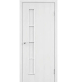 Дверь межкомнатная Тип С-14 Финиш Флекс, Ламинированные, Белый, глухая, каркасно-щитовая
