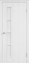 Дверь межкомнатная Тип С-14 Ламинированные Белый, глухая, кромка обычная, каркасно-щитовая