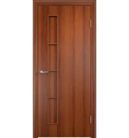 Дверь межкомнатная Тип С-14 Финиш Флекс, Ламинированные, Итальянский орех, глухая, каркасно-щитовая