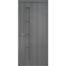 Дверь межкомнатная Тип С-14 Ламинированные Серый, глухая, кромка обычная, каркасно-щитовая