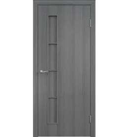 Дверь межкомнатная Тип С-14 Финиш Флекс, Ламинированные, Серый, глухая, каркасно-щитовая