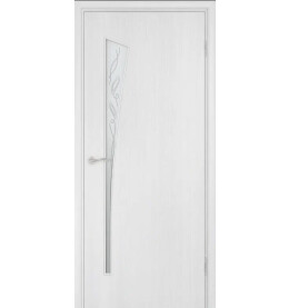 Дверь межкомнатная Belezza Финиш Флекс, Ламинированные, Белый, остекленная, сатинат белый, каркасно-щитовая