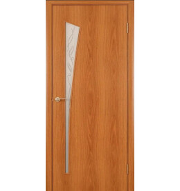 Дверь межкомнатная Belezza Финиш Флекс, Ламинированные, Миланский орех, остекленная, сатинат белый, каркасно-щитовая