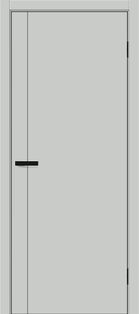 Дверь межкомнатная Браво-0.10.П ПЭТ Grey Silk, глухая, без стекла, каркасно-щитовая