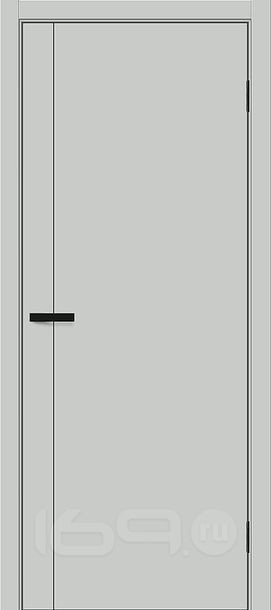 Дверь межкомнатная Браво-0.10.П ПЭТ Grey Silk, глухая, без стекла, каркасно-щитовая