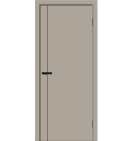 Дверь межкомнатная Браво-0.10 П ПЭТ, Clay Silk, глухая, каркасно-щитовая