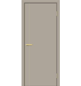 Дверь межкомнатная Браво-0.10.П (SG:P3) ПЭТ, Clay Silk, глухая, каркасно-щитовая