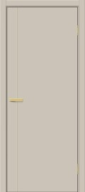 Дверь межкомнатная Браво-0.10.П (SG:P3) ПЭТ Cream Silk, глухая, кромка обычная, каркасно-щитовая