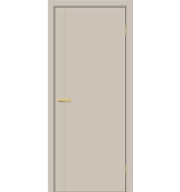 Дверь межкомнатная Браво-0.10.П (SG:P3) ПЭТ, Cream Silk, глухая, каркасно-щитовая