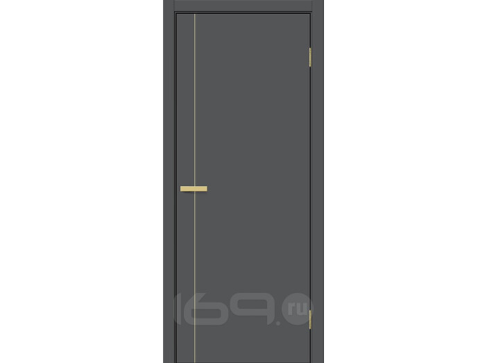 Дверь межкомнатная Браво-0.10.П (SG:P3) ПЭТ, Stormy Silk, глухая, каркасно-щитовая