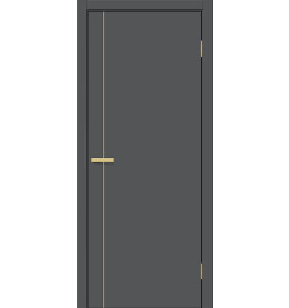 Дверь межкомнатная Браво-0.10.П (SG:P3) ПЭТ, Stormy Silk, глухая, каркасно-щитовая