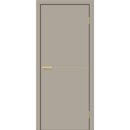 Дверь межкомнатная Браво-0.21.П (SG:P3) ПЭТ, Clay Silk, глухая, каркасно-щитовая