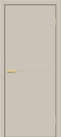 Дверь межкомнатная Браво-0.21.П (SG:P3) ПЭТ Cream Silk, глухая, кромка обычная, каркасно-щитовая