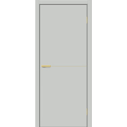 Дверь межкомнатная Браво-0.21.П (SG:P3) ПЭТ, Grey Silk, глухая, каркасно-щитовая