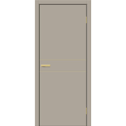 Дверь межкомнатная Браво-0.24.П (SG:P3) ПЭТ, Clay Silk, глухая, каркасно-щитовая