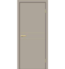 Дверь межкомнатная Браво-0.24.П (SG:P3) ПЭТ, Clay Silk, глухая, каркасно-щитовая