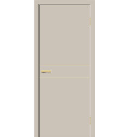 Дверь межкомнатная Браво-0.24.П (SG:P3) ПЭТ, Cream Silk, глухая, каркасно-щитовая