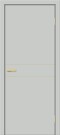 Дверь межкомнатная Браво-0.24.П (SG:P3) ПЭТ, Grey Silk, глухая, каркасно-щитовая