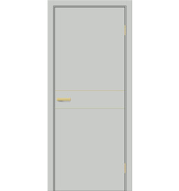 Дверь межкомнатная Браво-0.24.П (SG:P3) ПЭТ, Grey Silk, глухая, каркасно-щитовая