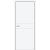 Дверь межкомнатная Браво-0.24.П (SG:P3) ПЭТ, White Silk, глухая, каркасно-щитовая