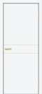 Дверь межкомнатная Браво-0.24.П (SG:P3) ПЭТ, White Silk, глухая, каркасно-щитовая