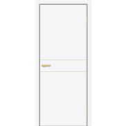 Дверь межкомнатная Браво-0.24.П (SG:P3) ПЭТ, White Silk, глухая, каркасно-щитовая