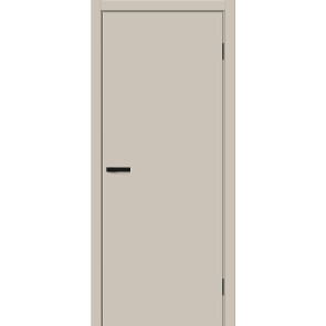 Дверь межкомнатная Браво-0.П ПЭТ Cream Silk, глухая, каркасно-щитовая
