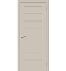 Дверь межкомнатная Браво-20 ПЭТ, Cream Silk, глухая, царговая