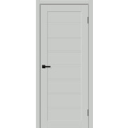 Дверь межкомнатная Браво-20 ПЭТ, Grey Silk, глухая, царговая