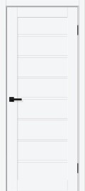 Дверь межкомнатная Браво-20 ПЭТ, White Silk, глухая, magic fog, царговая