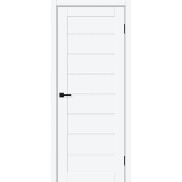 Дверь межкомнатная Браво-20 ПЭТ, White Silk, глухая, царговая