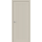 Дверь межкомнатная Браво-40 ПЭТ, Cream Silk, глухая, царговая
