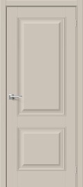Дверь межкомнатная Классик-12 ПЭТ, Cream Silk, глухая, царговая