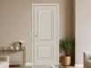 Дверь межкомнатная Классик-12 ПЭТ, Cream Silk, глухая, царговая