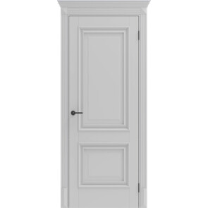 Дверь межкомнатная Классико-12.2 ПЭТ, Shellac Grey, глухая, царговая
