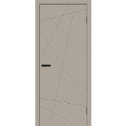 Дверь межкомнатная Граффити-5.Д.П ПЭТ, Clay Silk, глухая, каркасно-щитовая