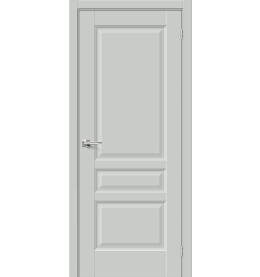Дверь межкомнатная Неоклассик-34 ПЭТ, Grey Silk, глухая, царговая
