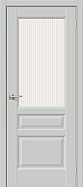 Дверь межкомнатная "Неоклассик-35" Grey Silk остекление Moru