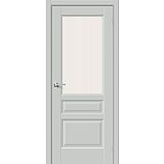 Дверь межкомнатная "Неоклассик-35" Grey Silk остекление Moru