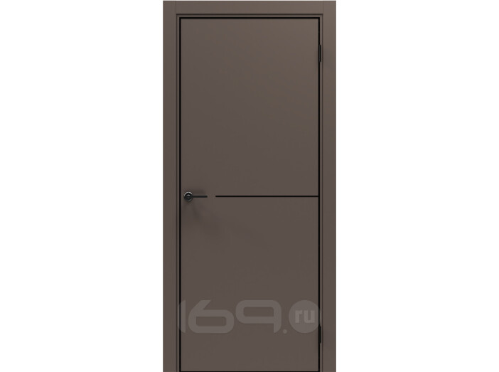 ДП Порта-50.1 4AB Keramik Brown 200*80, кромка-алюминиевая черная матовая