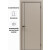Дверь межкомнатная Порта-50.11 4AB ПЭТ, Keramik Beige в комплекте с врезанной черной магнитной защелкой, глухая, кромка алюминиевая черная матовая, каркасно-щитовая
