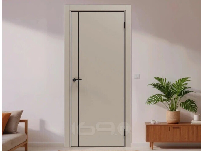 ДП Порта-50.11 4AB Keramik Beige 210*60, кромка-алюминиевая черная матовая