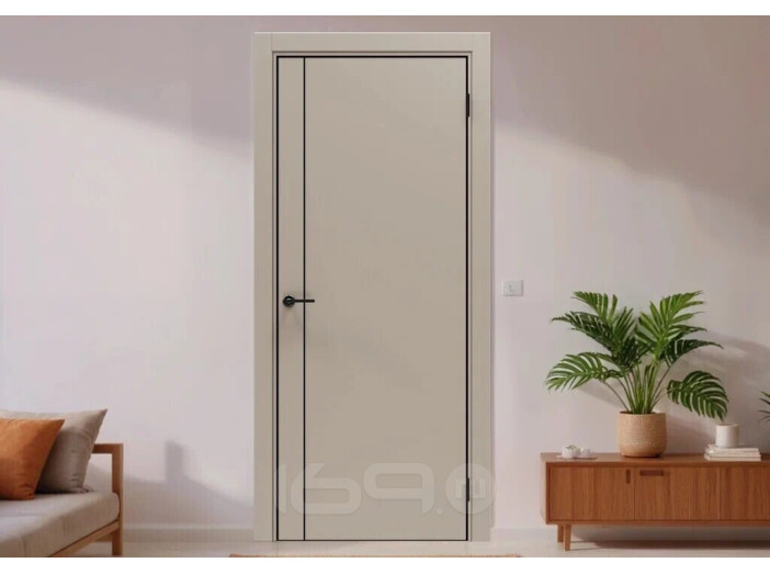 ДП Порта-50.11 4AB Keramik Beige 210*70, кромка-алюминиевая черная матовая