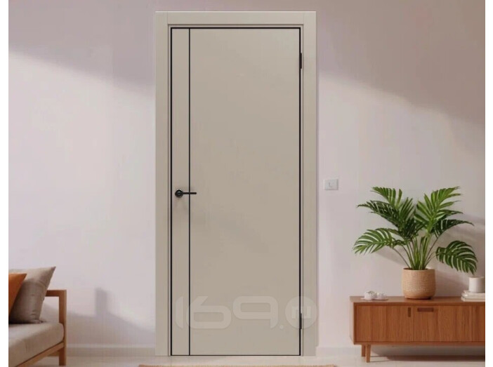 ДП Порта-50.11 4AB Keramik Beige 230*70, кромка-алюминиевая черная матовая